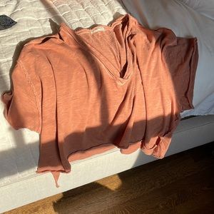 Free People M Tee Burnt Orange